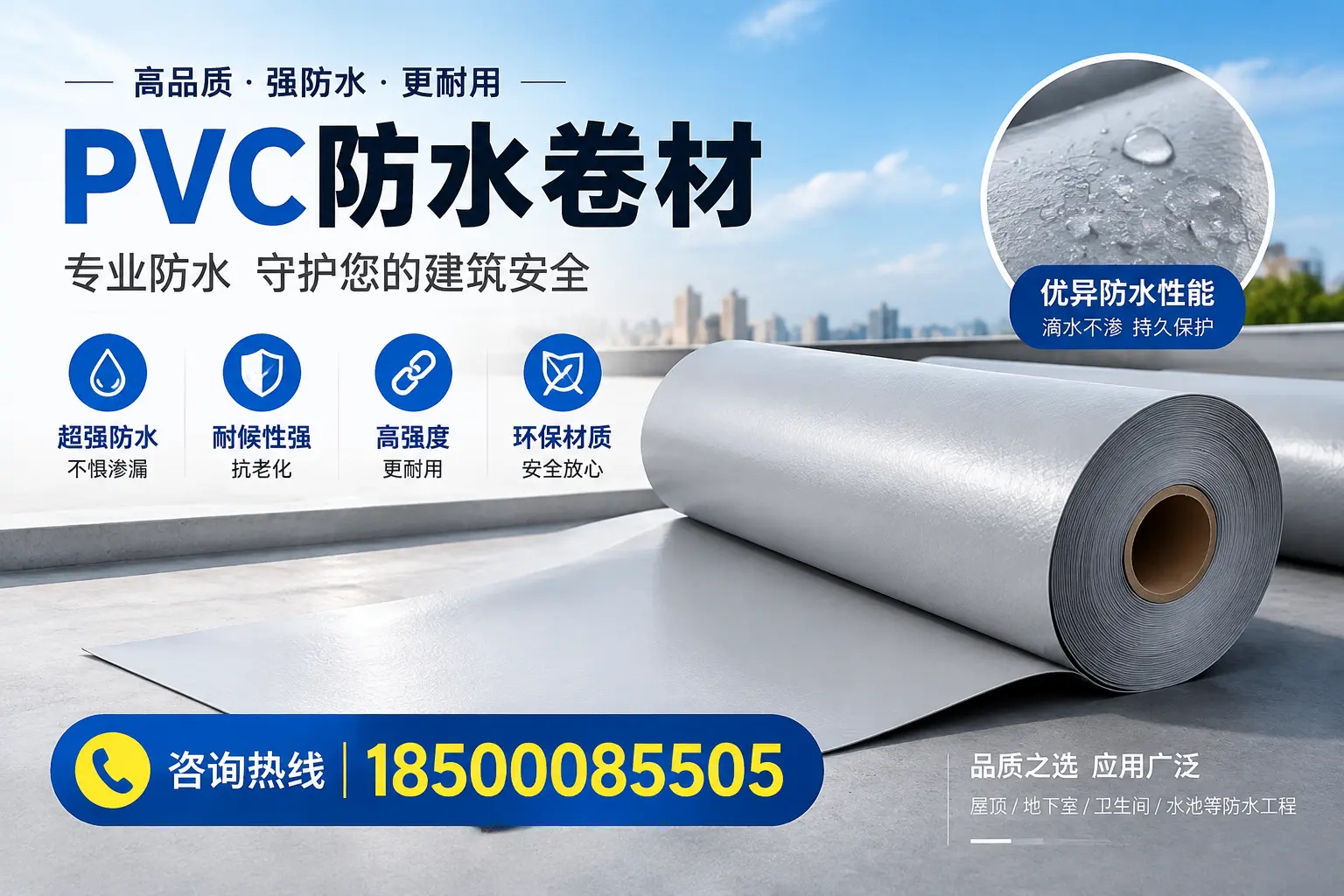 江门地区pvc防水卷材的市场现状与发展趋势