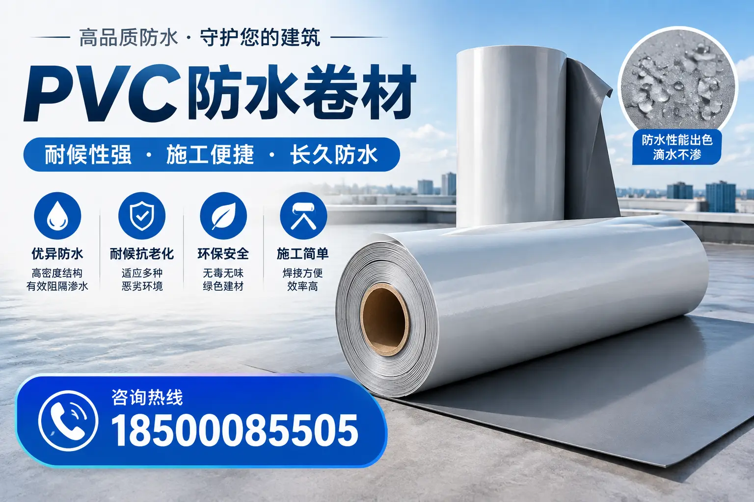 pvc防水卷材在江门的行业应用前景分析